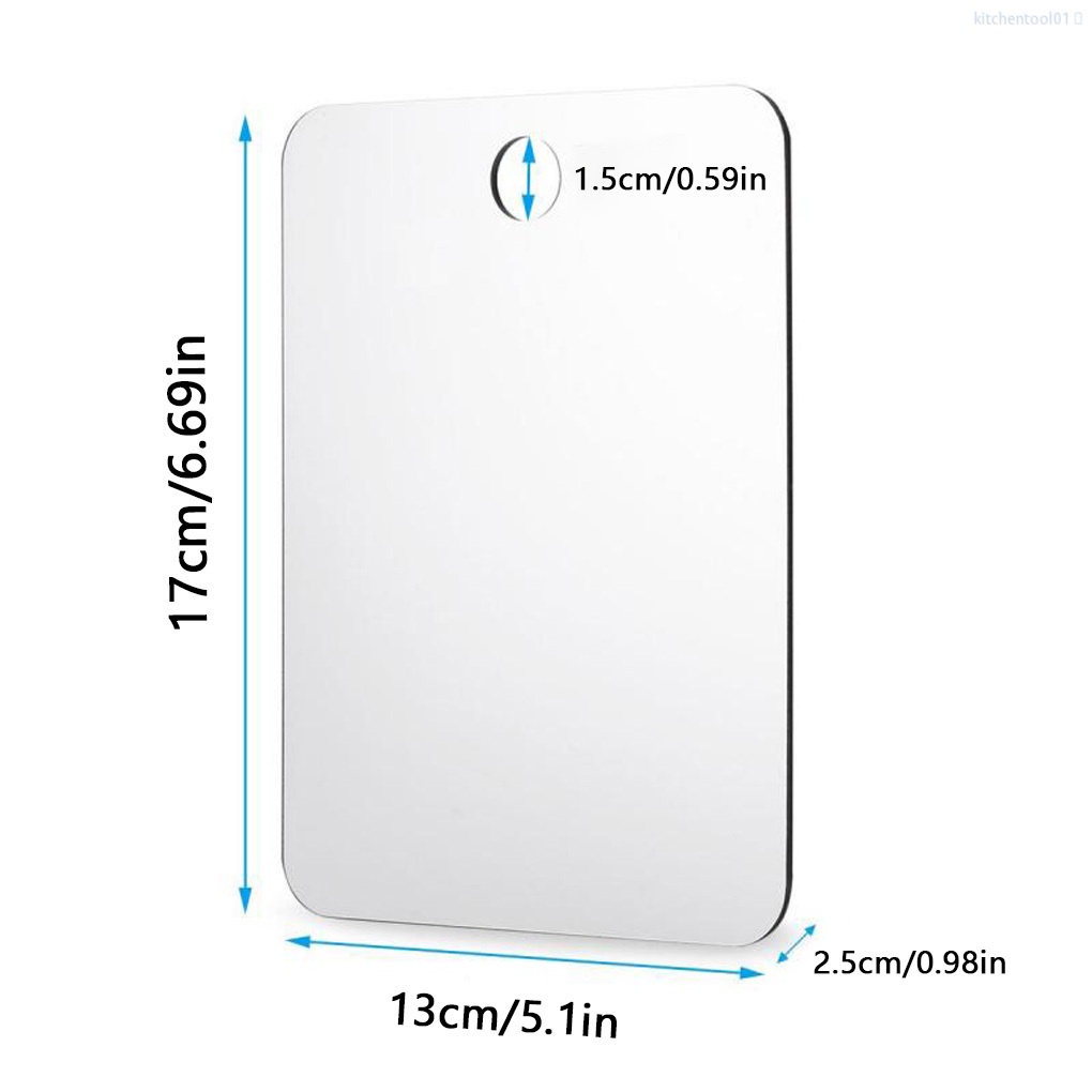 [Hàng mới về] Gương trang điểm gắn tường bằng acrylic chống sương mù cho nhà tắm / khách sạn