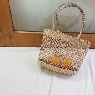 túi cói đan mắt cáo