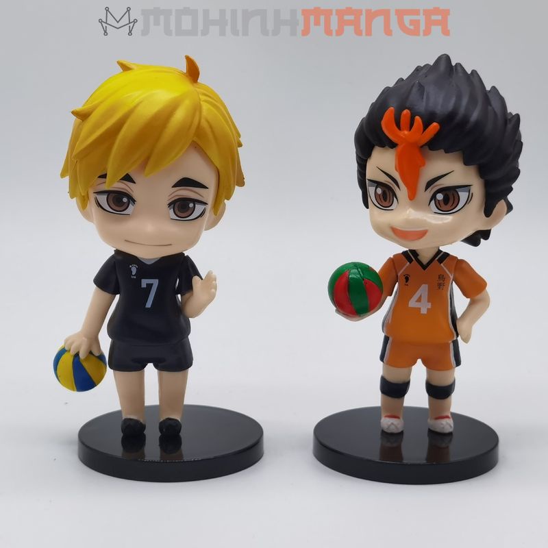 8 mô hình Haikyuu Vua bóng chuyền Sugawara Koshi Yu Nishinoya Kei Tsukishima Tobio Kageyama Shoyo Hinata Kenma Kozume