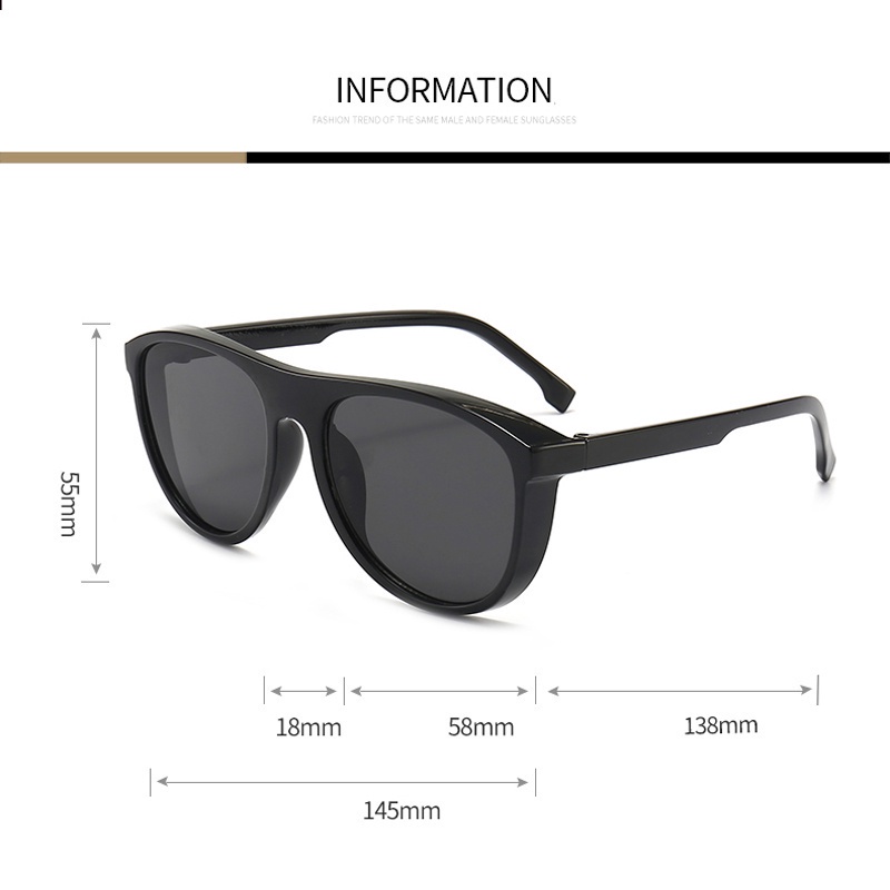 Kính Mát Chống Tia UV400 Hình Oval Màu Nâu Cổ Điển Thời Trang Cho Nữ