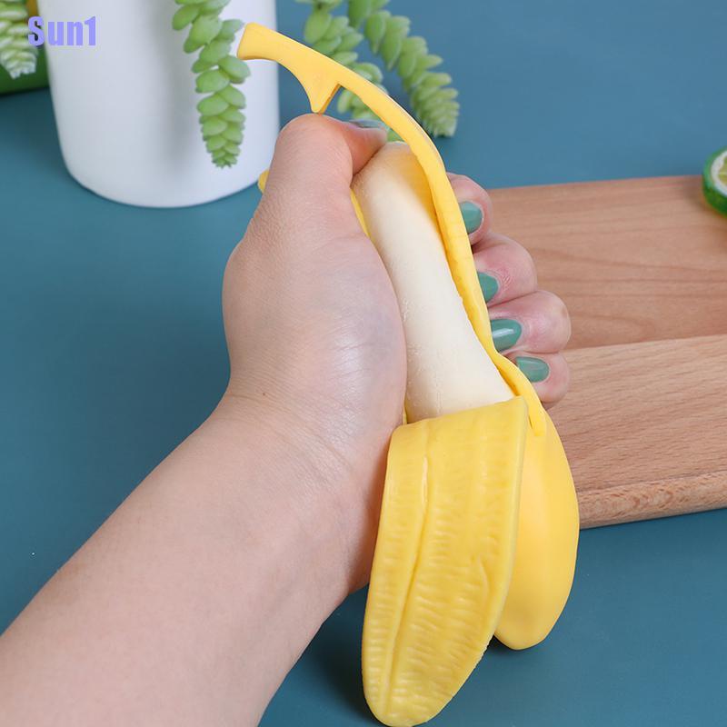 Đồ chơi squishy Giảm Stress Hình Quả Chuối Dễ Thương Cho Bé