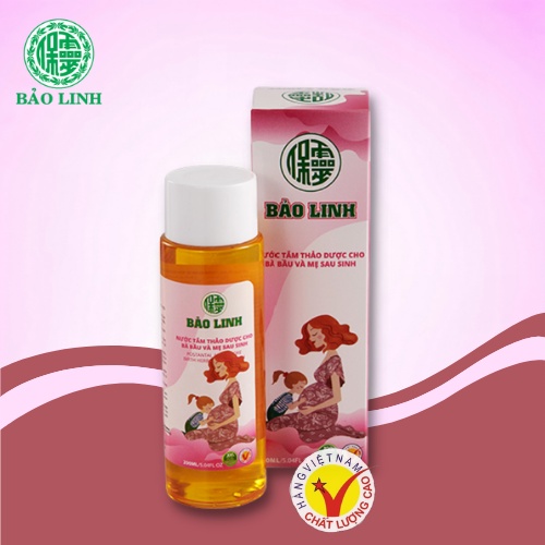 Nước Tắm Tinh Dầu Thảo Dược Bảo Linh Cho Bà Bầu, Mẹ Sau Sinh dung tích 200ml và 70ml siêu tiết kiệm