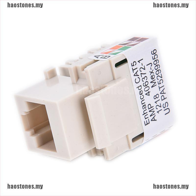 Đầu cắm kết nối mạng Ethernet CAT5 RJ45 màu trắng chuyên dụng