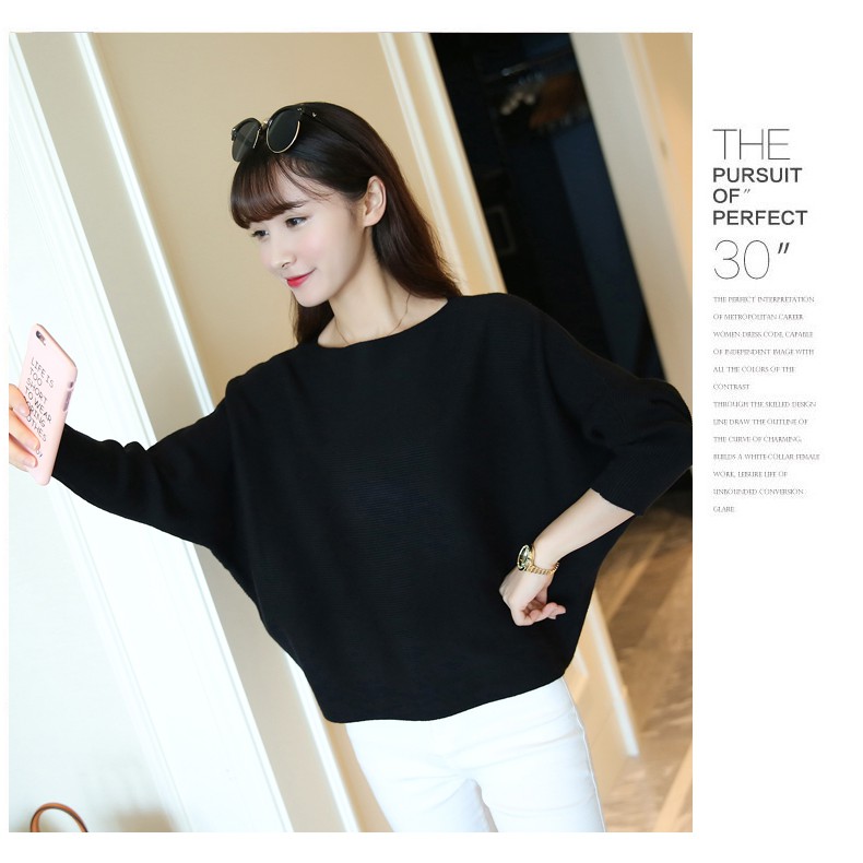 Áo len cánh dơi freesize