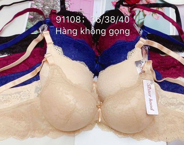 (91108)áo lót  không gọng mỏng có màng đỡ chống tụt (Sister_hood)