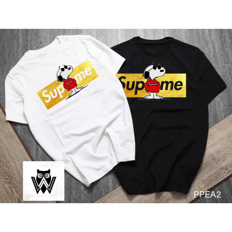Áo thun 360- áo phông nam nữ tay lỡ unisex form rộng Snoopy SPM hai màu đen trắng dáng oversize basic tee ulzzang