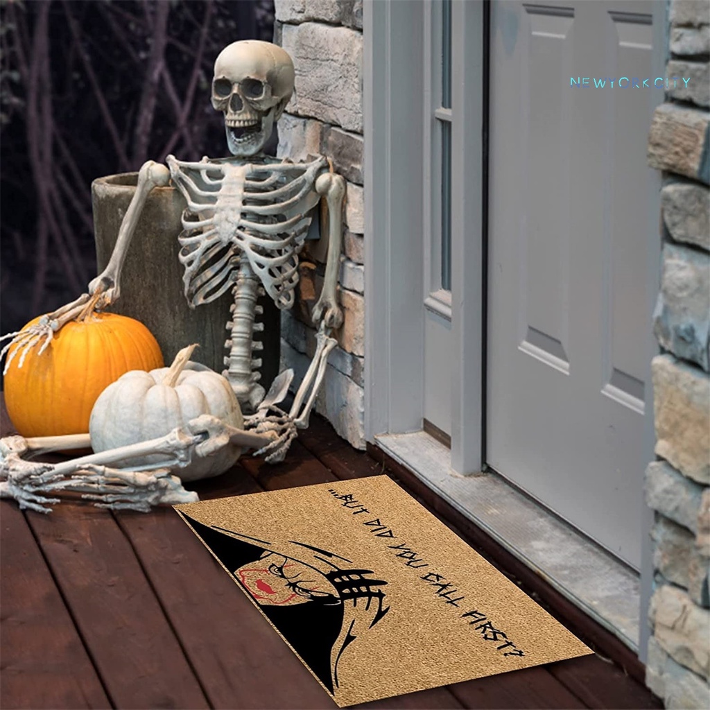 Thảm Chùi Chân Chống Trượt Chống Mài Mòn Chống Bụi In Họa Tiết Halloween