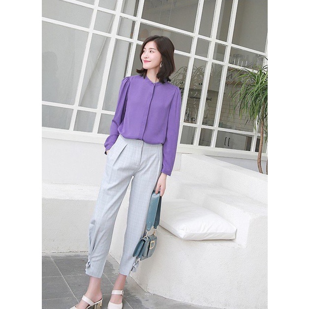 ÁO KIỂU SƠ MI NỮ TAY DÀI CÔNG SỞ THỜI TRANG ĐẸP𝑭𝑹𝑬𝑬𝑺𝑯𝑰𝑷[Giá gốc tận xưởng] ÁO KIỂU NỮ CÔNG SỞ