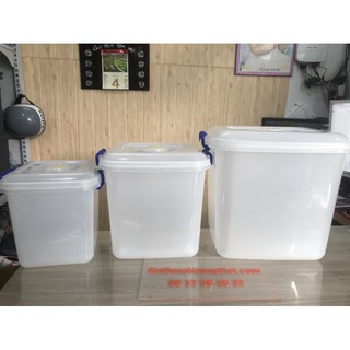 THÙNG NHỰA VUÔNG CAO 10 LÍT 20 LÍT 40 LÍT