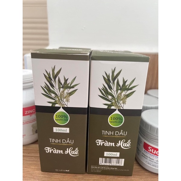 Tinh Dầu Tràm Huế Nguyên Chất, Sản Phẩm Tinh Dầu Tràm 100% Tự Nhiên, Lọ 100ml