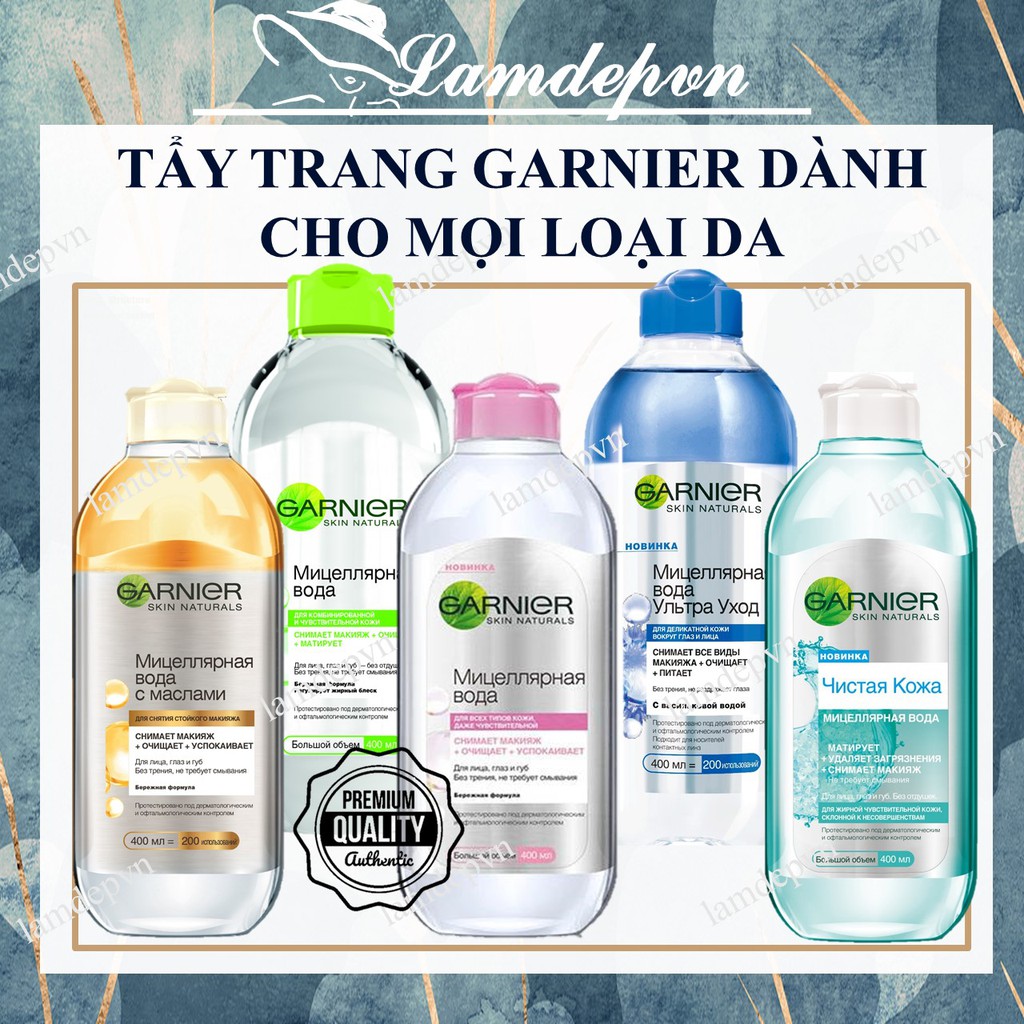 Tẩy Trang Garnier 400ml