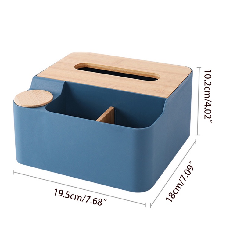 Hộp Đựng Khăn Giấy / Tăm Bông / Mỹ Phẩm Để Bàn Đa Năng Tiện Dụng