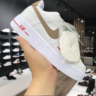 Giày_Thể Thao sneaker air force 1 A,F,1 logo Nâu low premium white brown nam nữ bản đẹp 2022