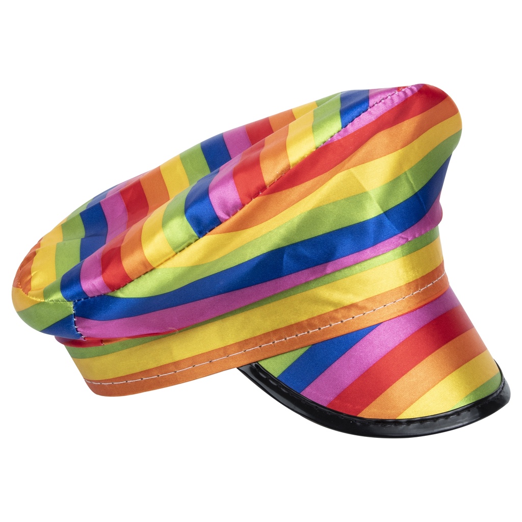 Nón Thuyền Trưởng Màu Cầu Vồng Dùng Hóa Trang Độc Đáo❤️