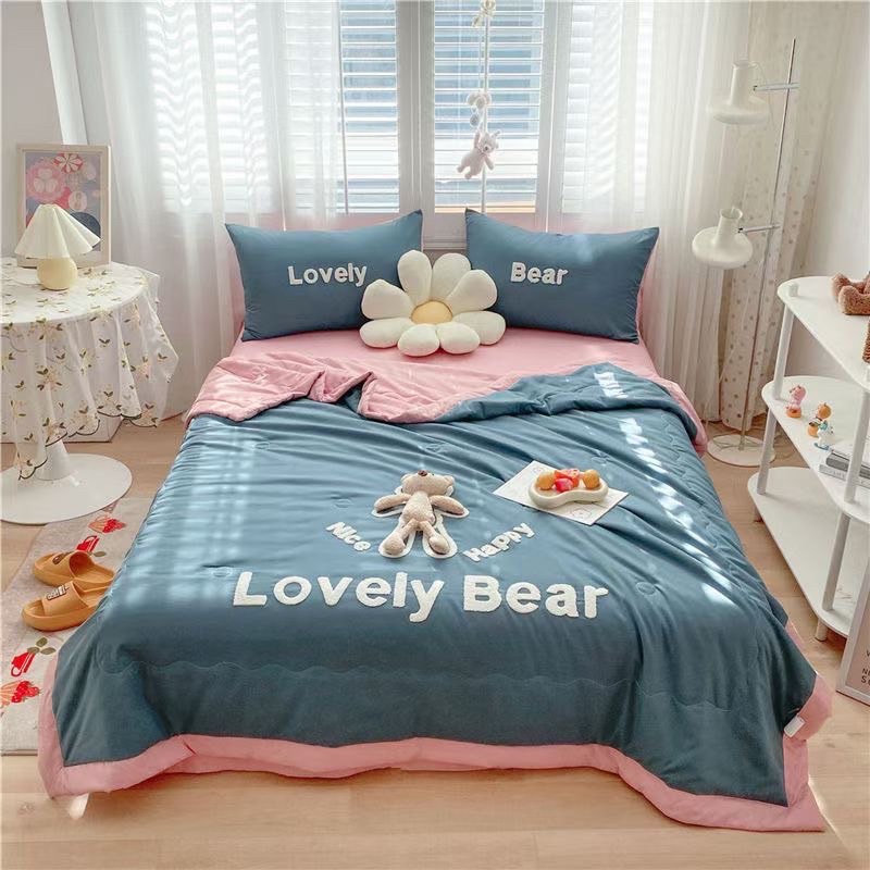 Bộ ga gối chăn trần hè đũi rất mềm msij , thoáng mát ,an toàn