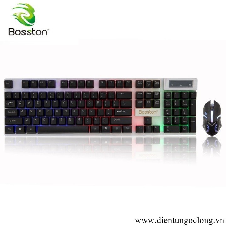 Combo Bàn Phím Và Chuột Có Dây Bosston 8310 Chuyên Game Chính Hãng