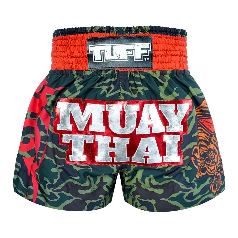 Quần Muay Thai Tuff  New Green Military Camouflage