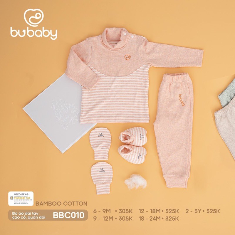 Bộ quần áo sợi tre bông Bubaby