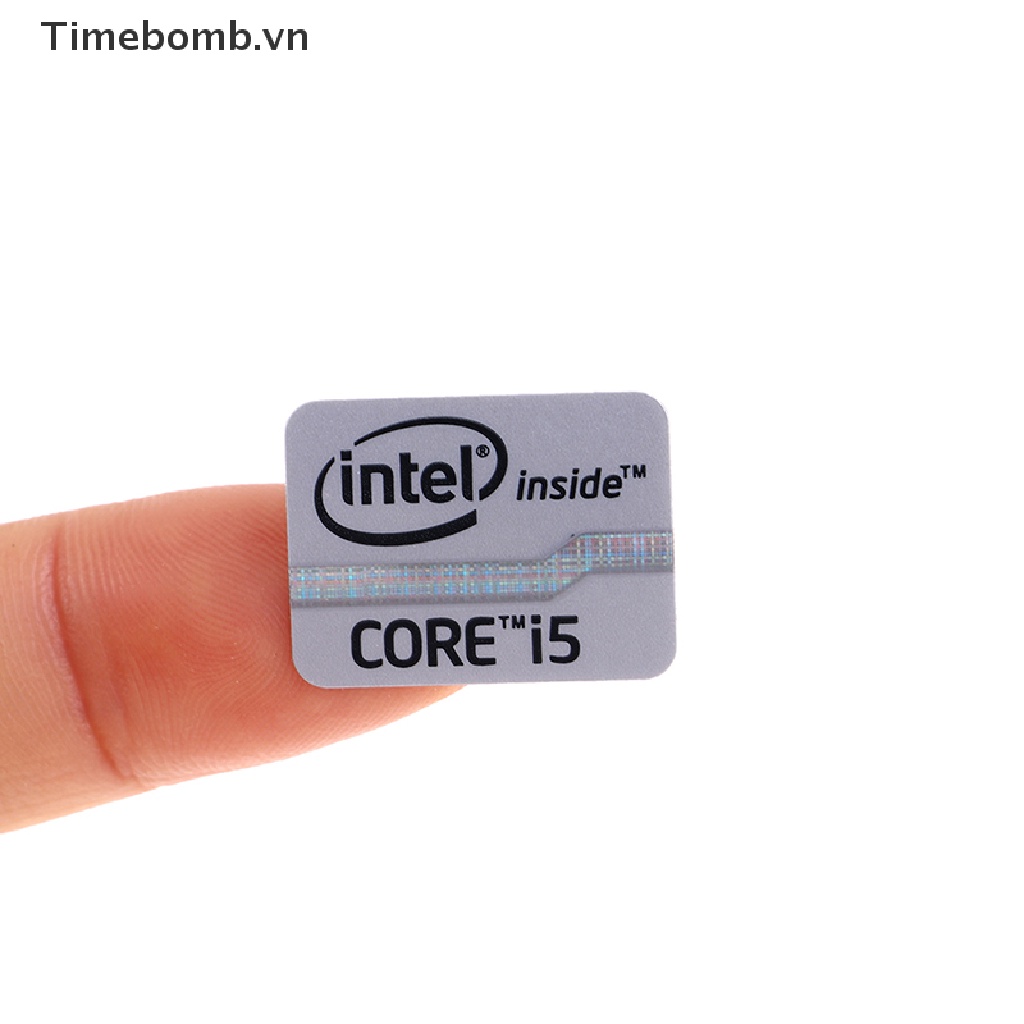 Bộ 5 Sticker Logo Dán Laptop Intel Core I3 I5