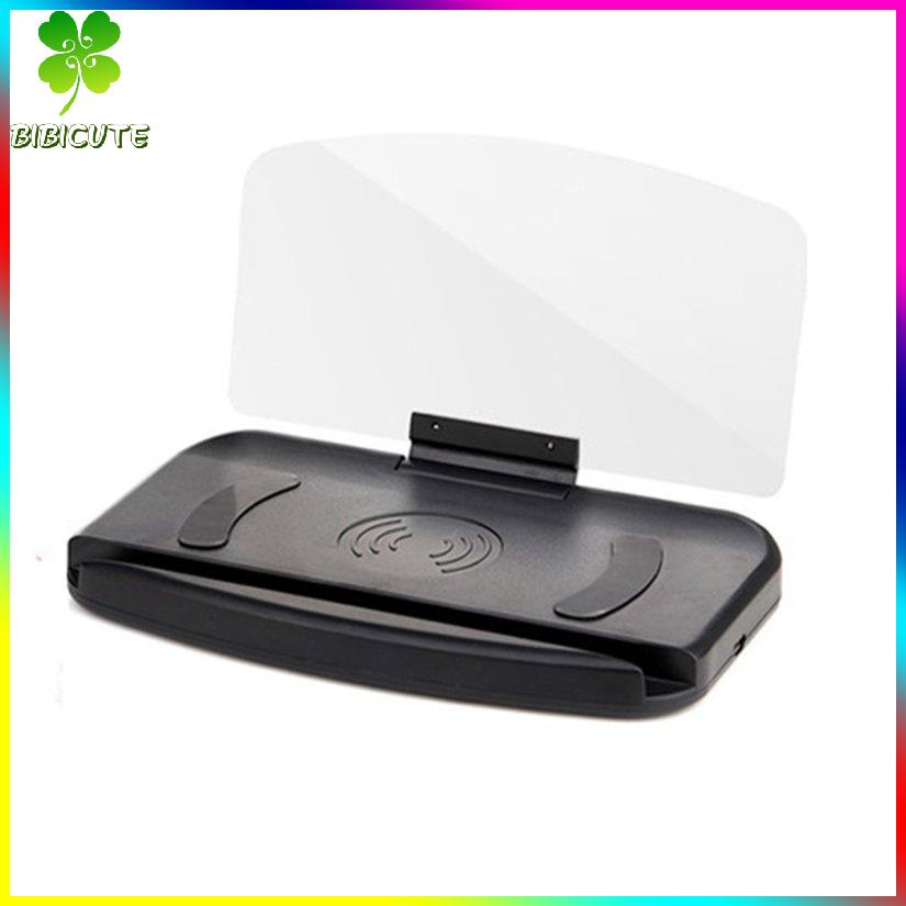 [giao hàng nhanh 7] 1 giá đỡ điện thoại di động HUD màn hình chiếu không dây cho xe hơi QI | BigBuy360 - bigbuy360.vn