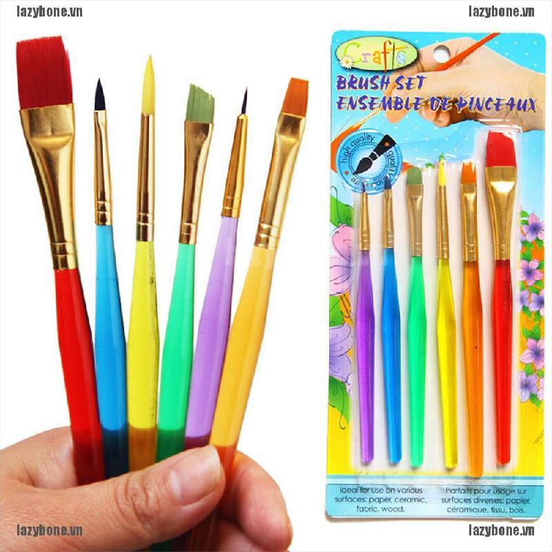 Bộ 6 Cọ Vẽ Màu Nước Tiện Lợi