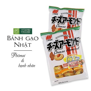 [VITAMIN HOUSE] Bánh gạo phô mai hạnh nhân Sanko 100g 16 chiếc