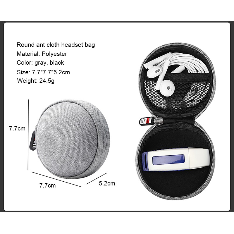 Túi Đựng Tai Nghe/ Vape/ Cáp Sạc cao cấp chống shock chống nước, loại cứng, sợi polyme