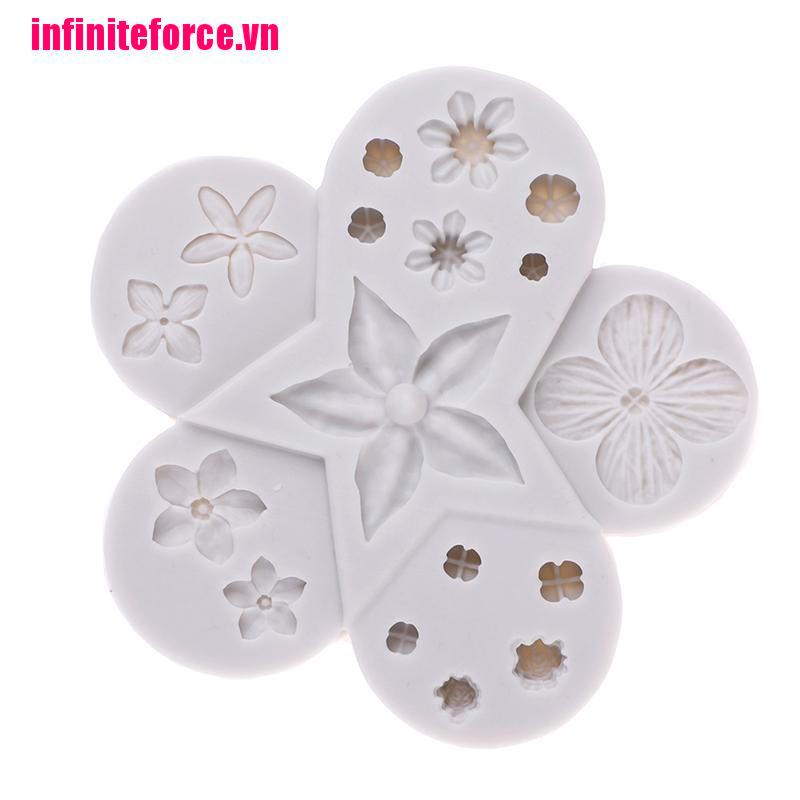 Khuôn Làm Bánh Chất Liệu Silicone Hình Bông Hoa Sáng Tạo