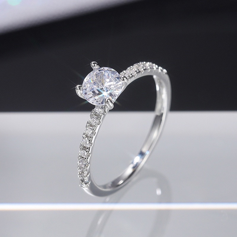 Nhẫn Bạc Nữ Đính Đá CZ Cao Cấp, Nhẫn nữ Bạc 925 Diamond 1