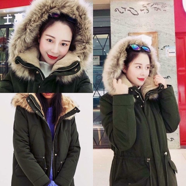 Áo Khoác PARKA ZARA Hàng Xuất Lót Lông Cực Dày