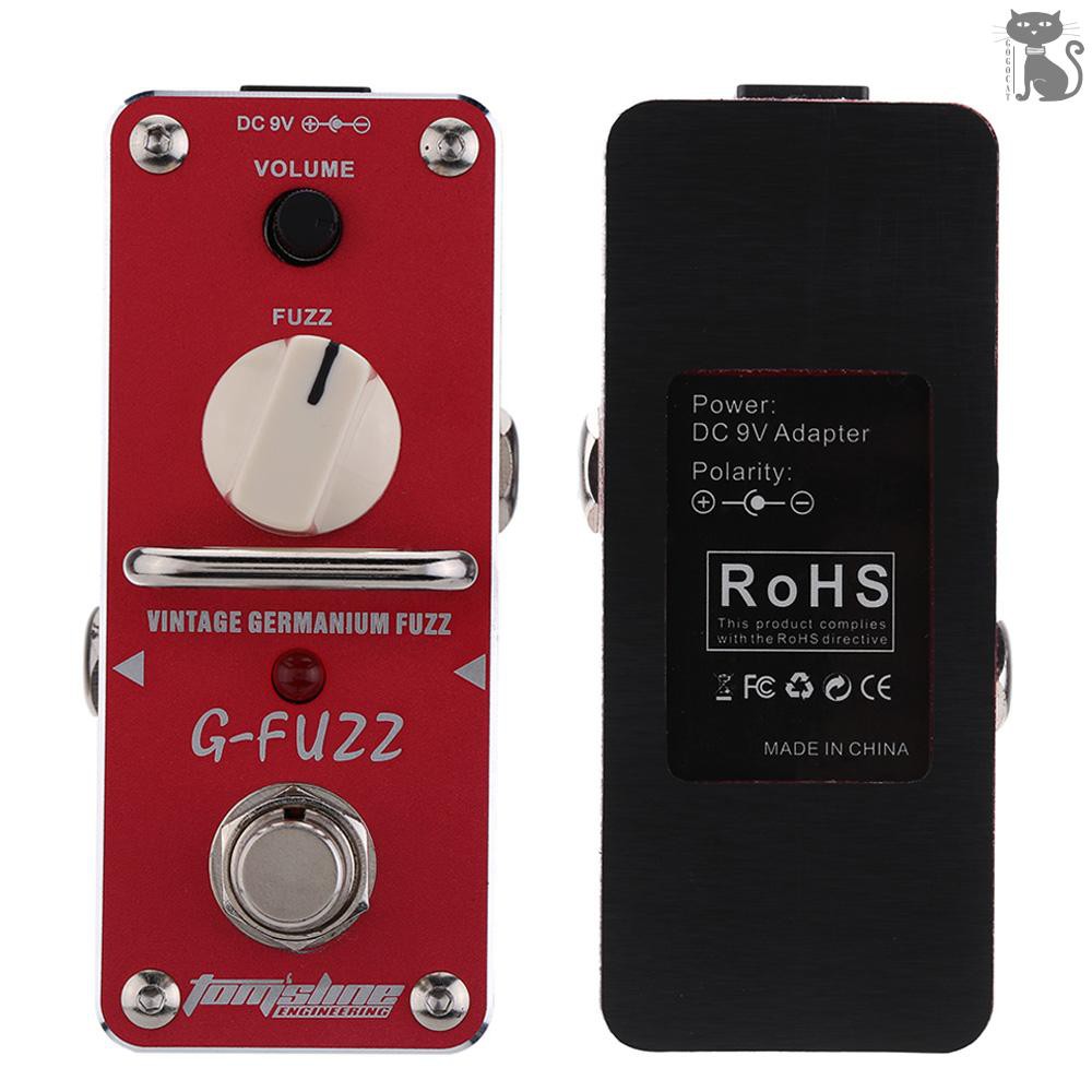 COD☆ AROMA AGF-3 G-FUZZ Vintage Germanium Fuzz Guitar Effect Pedal Mini Analogue with True Bypass