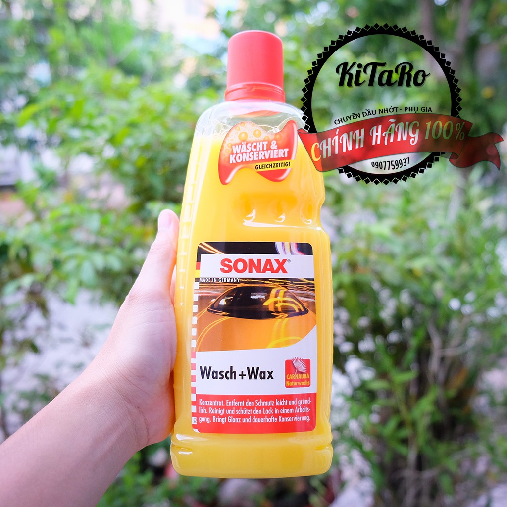 Nước Rửa Xe 2:1 SONAX Wash & Wax (Rửa & Wax bóng sơn) 1000ml