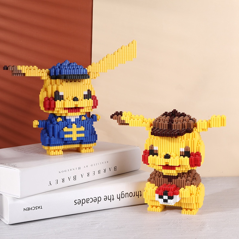 Đồ Chơi Lắp Ráp Hoạt Hình Pikachu Ba Chiều Sáng Tạo