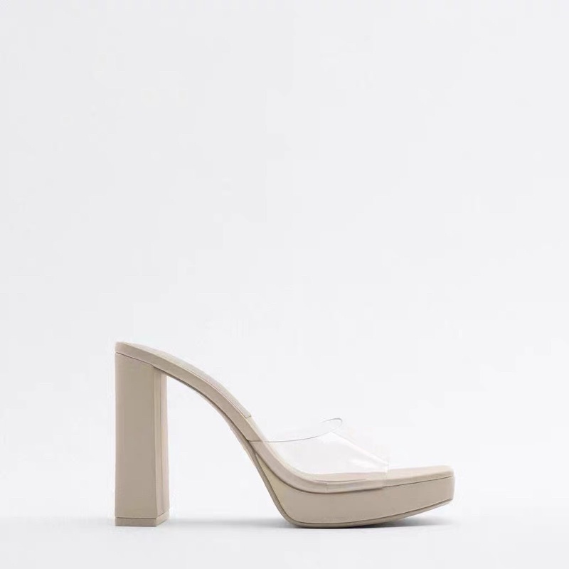 ORDER 🌸 ZR Guốc gót trụ đúp quai trong 10cm