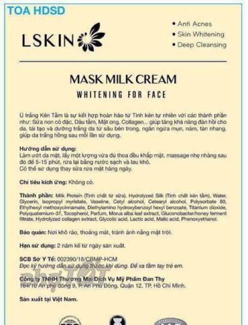 Ủ trắng kén tằm lskin | BigBuy360 - bigbuy360.vn