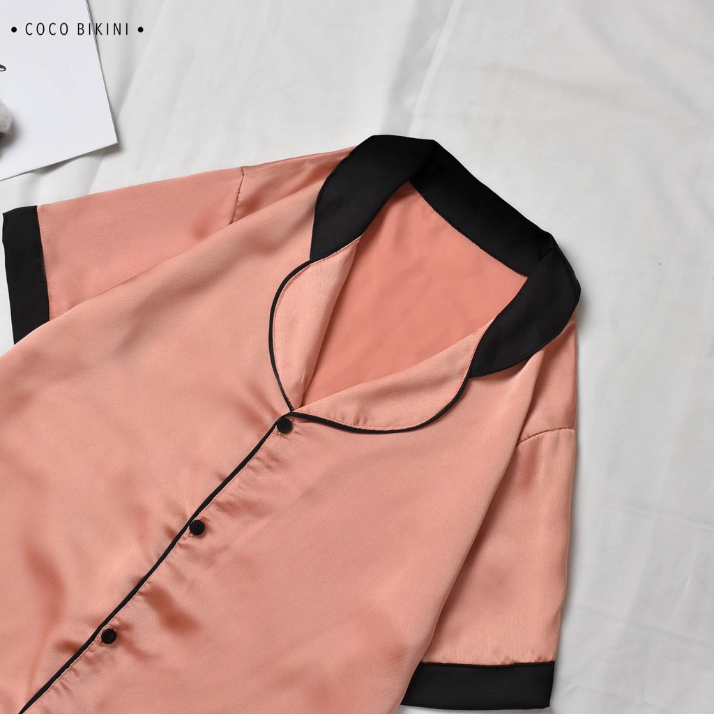 𝑪𝑶𝑪𝑶 𝑩𝑰𝑲𝑰𝑵𝑰 Bộ Đồ Ngủ - Đồ Mặc Nhà Lụa Satin ( VCC10131 ) | BigBuy360 - bigbuy360.vn