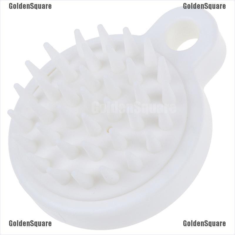 (hàng Mới Về) Bàn Chải Gội Đầu Massage Bằng Silicone Cao Cấp