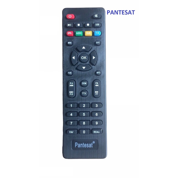 Điều khiển Pantesat - Tặng kèm pin - Remote đầu thu Pantesat loại tốt chất lượng cao