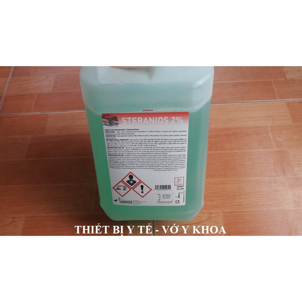 Dung dịch sát khuẩn Steranios 2% can 5 lít