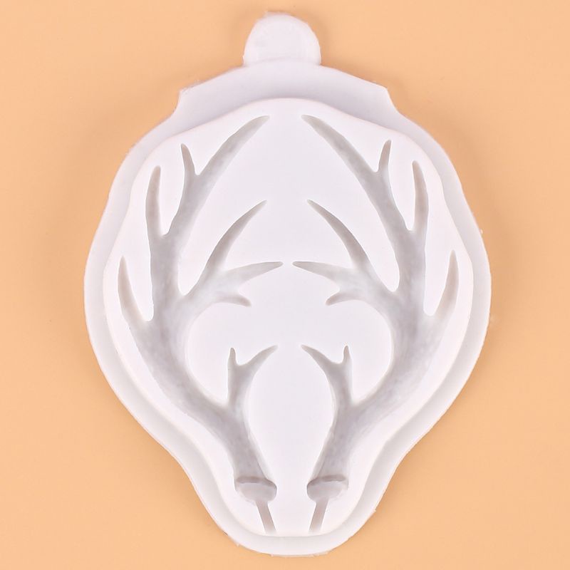 Sa Khuôn Làm Kẹp Tóc Hình Sừng Tuần Lộc Bằng Nhựa Epoxy Độc Đáo Trang Trí Giáng Sinh / Tiệc Giáng