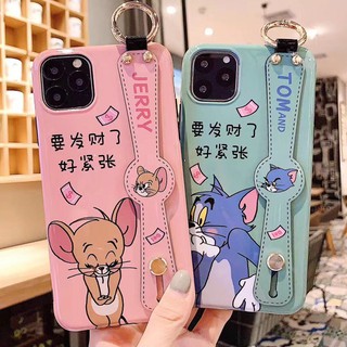Ốp điện thoại mềm có dây đeo in hình dễ thương cho iphone 11 11pro 11pro max
