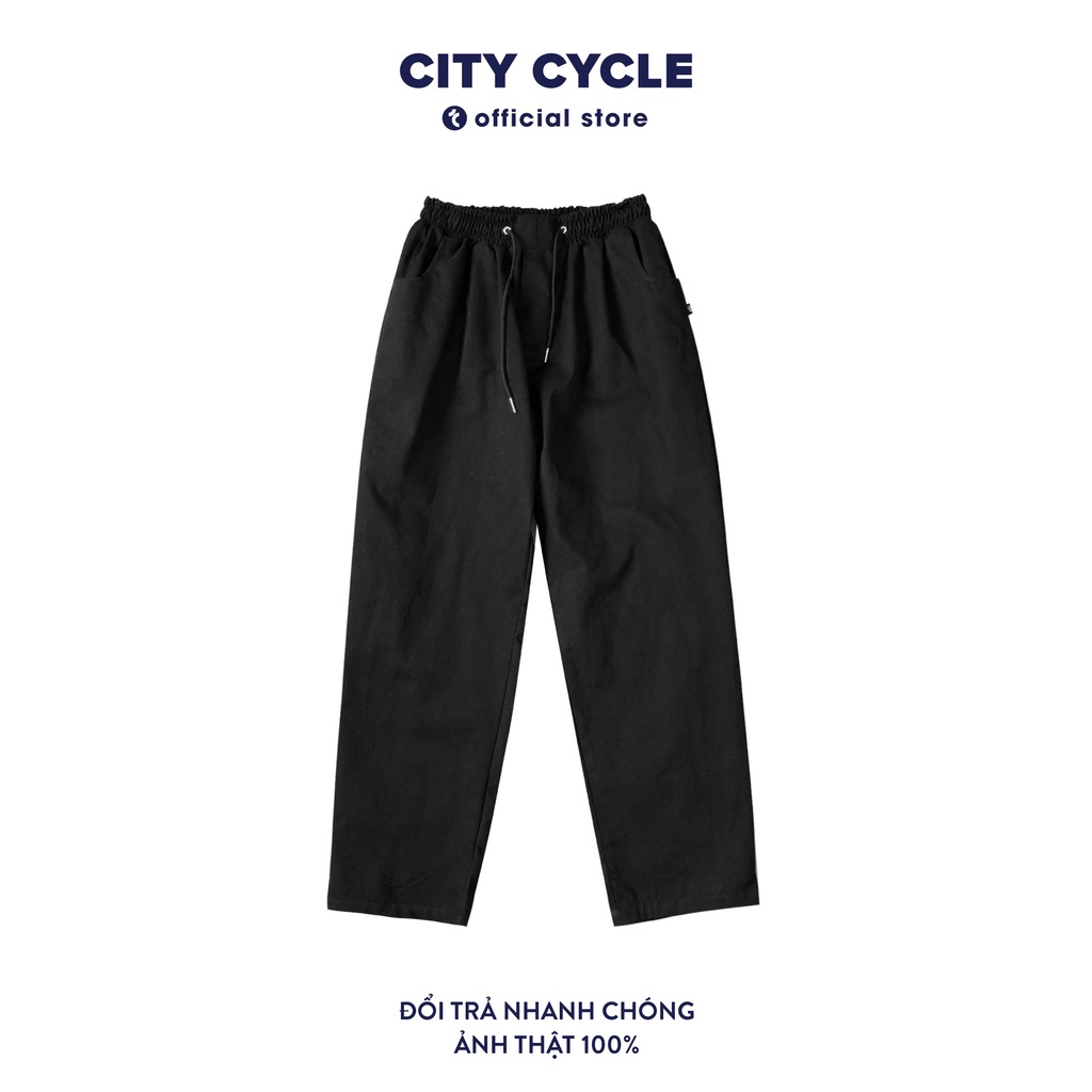 Quần Baggy Kaki unisex City Cycle Basic - Quần baggy kaki nam nữ cạp chun ống rộng Unisex Local Brand - Hàng nhập khẩu