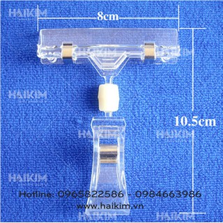 BÁN SỈ - COMBO 10 KẸP Mica 2 đầu, kẹp  sale. kẹp mica loại ngắn