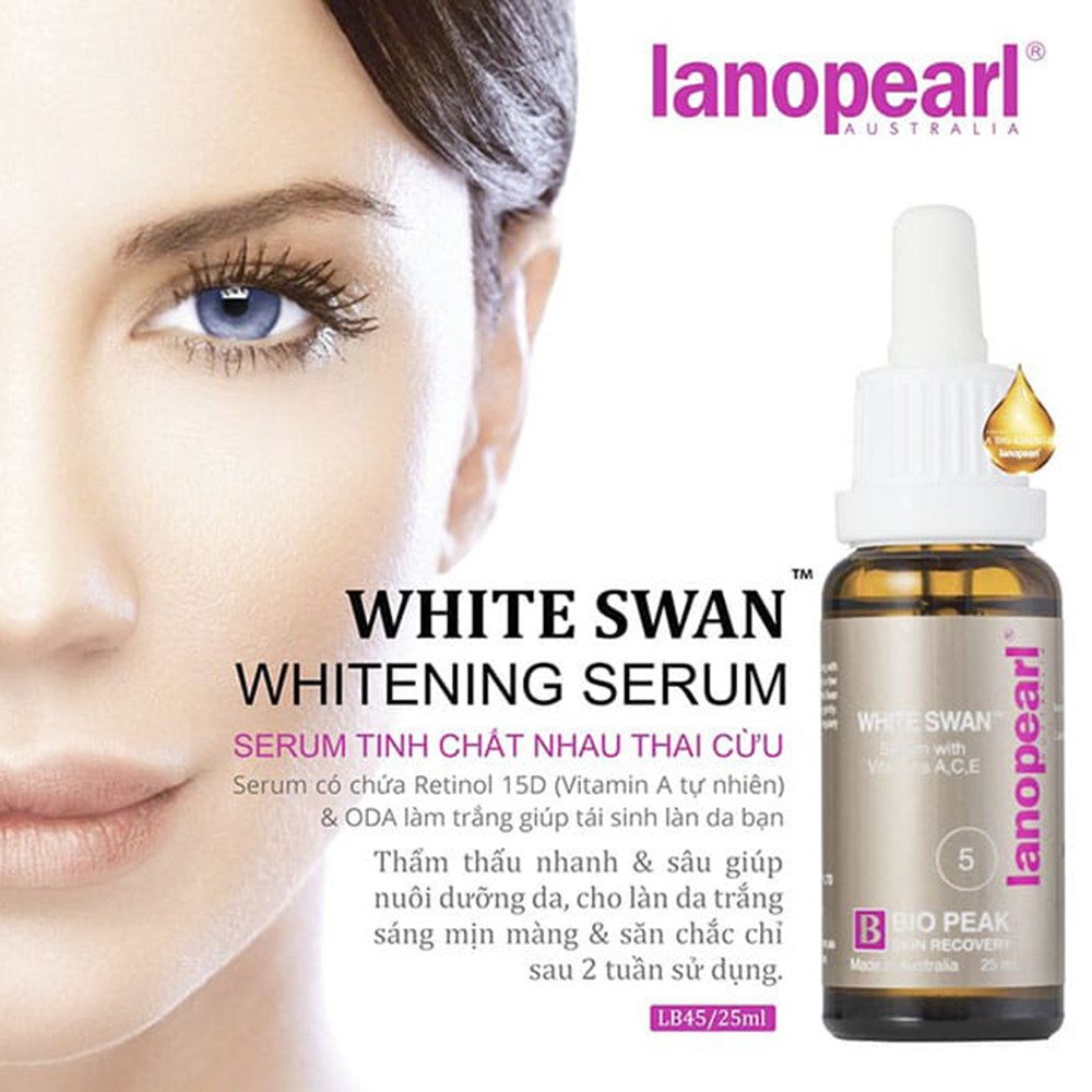 Serum làm trắng da White Swan Lanopearl [Hàng NK chính hãng Australia]