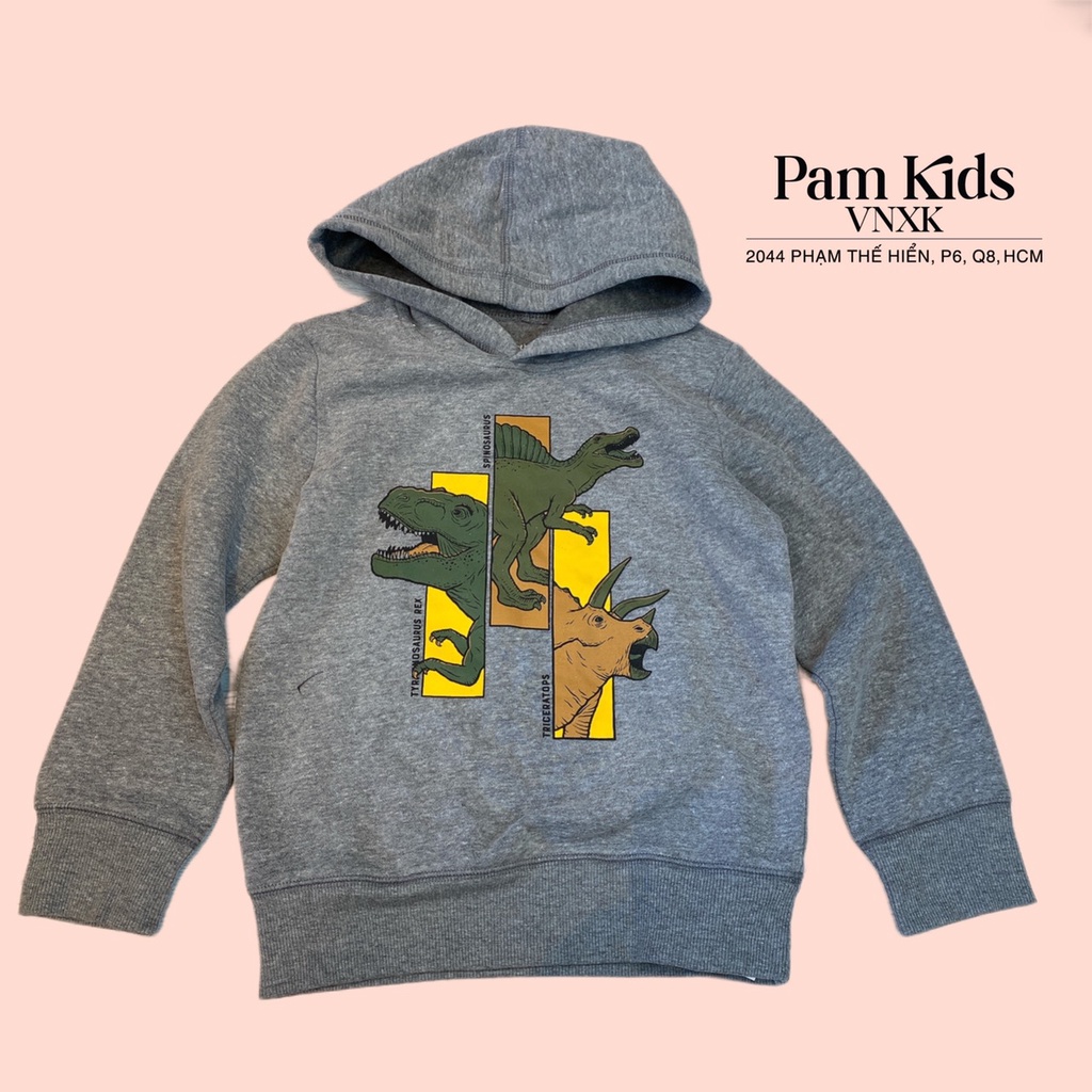 Áo hoodie nỉ bé trai mix hãng xuất dư size 12m-5T