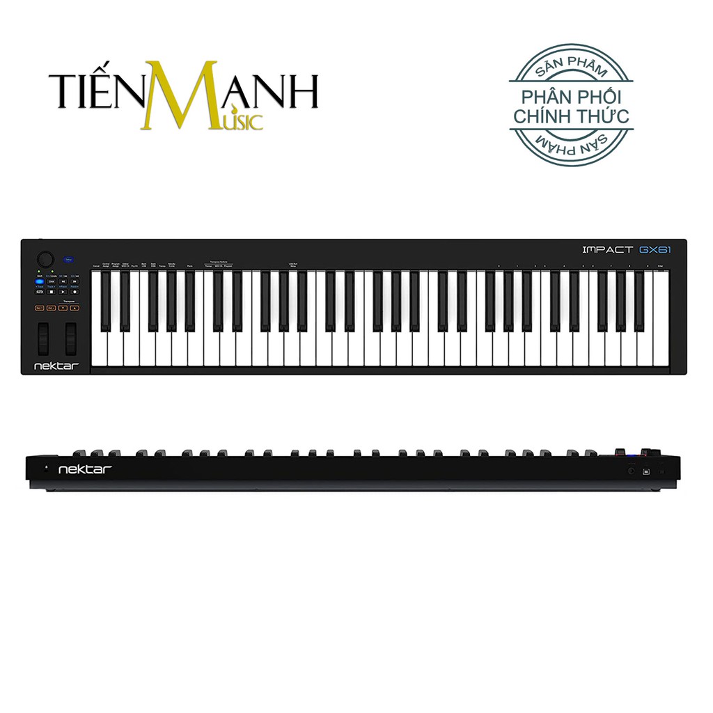 Nektar Impact GX61 Midi Keyboard Controller 61 Phím Cảm ứng lực (Bàn phím sáng tác - Sản xuất âm nhạc Producer)