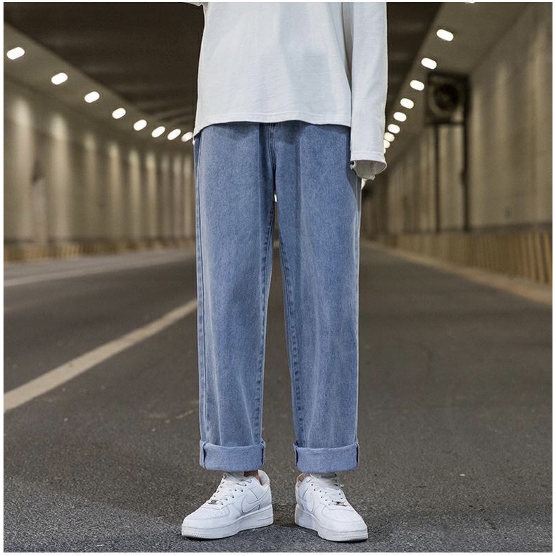 Quần jeans baggy suông rộng - quần bò ống rộng nam nữ KÈM ẢNH HÀNG THẬT- Q4-  Phong cach Hàn quốc Hottrend2022