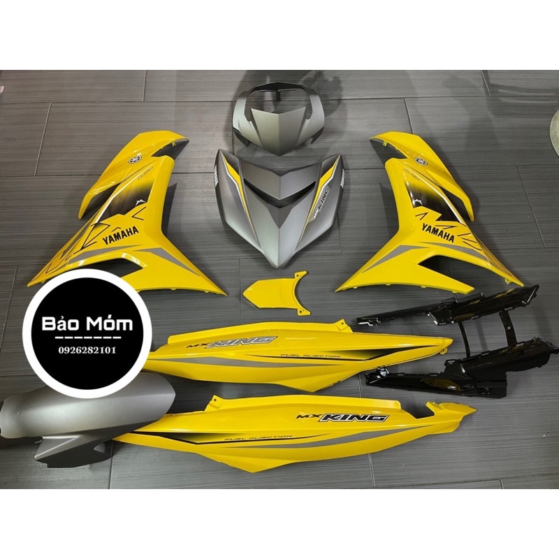 Dàn áo Exciter 150 vàng xám mẫu tem Mx king 2020