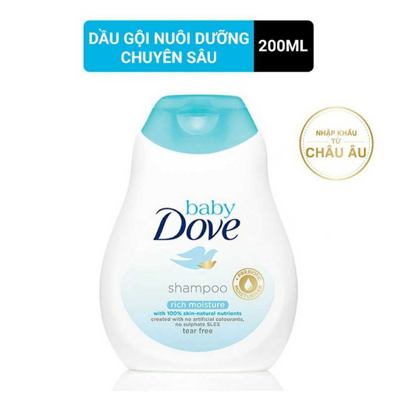 Dầu gội Baby Dove nuôi dưỡng chuyên sâu 200ml