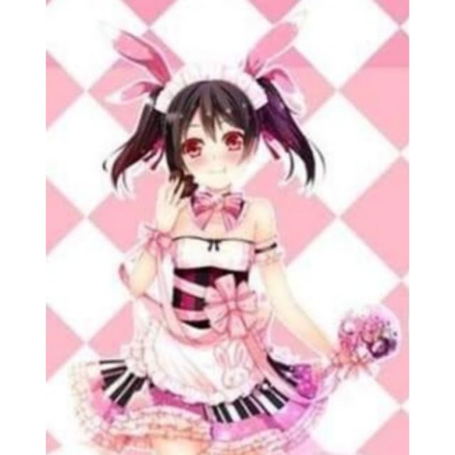 [ Có sẵn ] Set cosplay Nico love live ver valentine maid